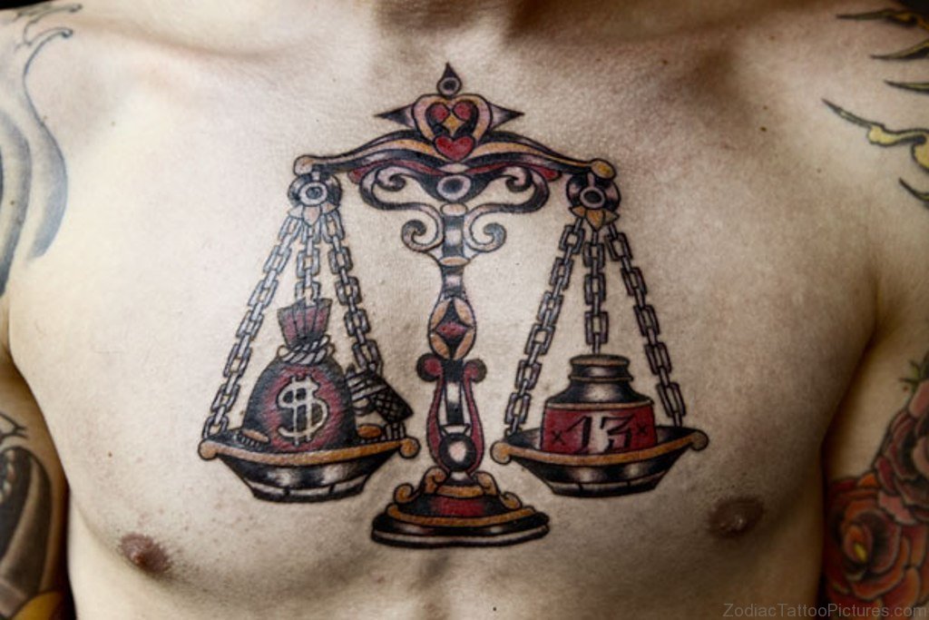 Libra tattoos for men 0096