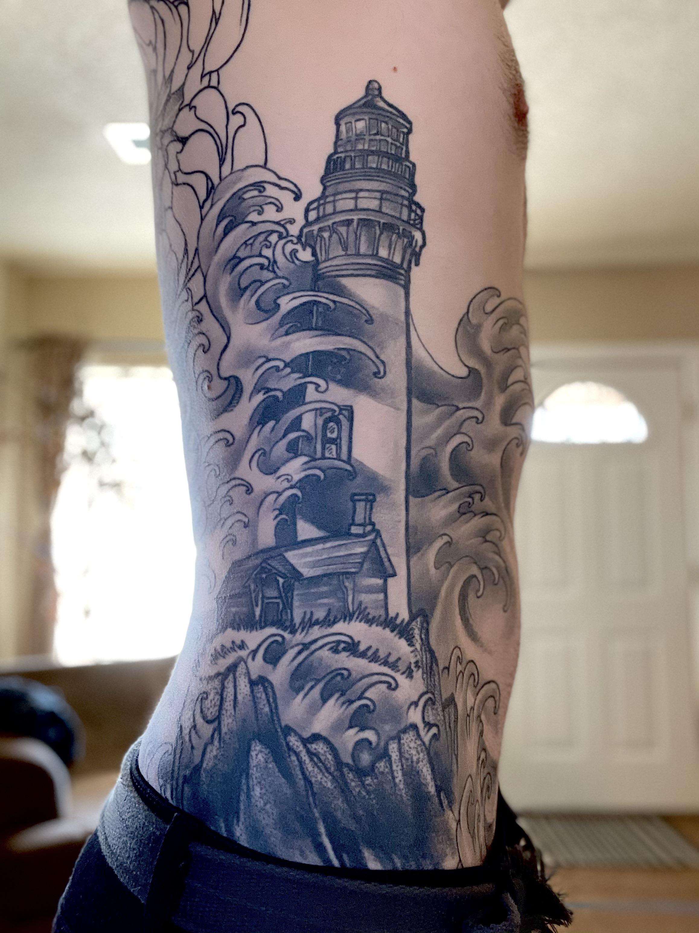 lighthouse tattoos for men 0010