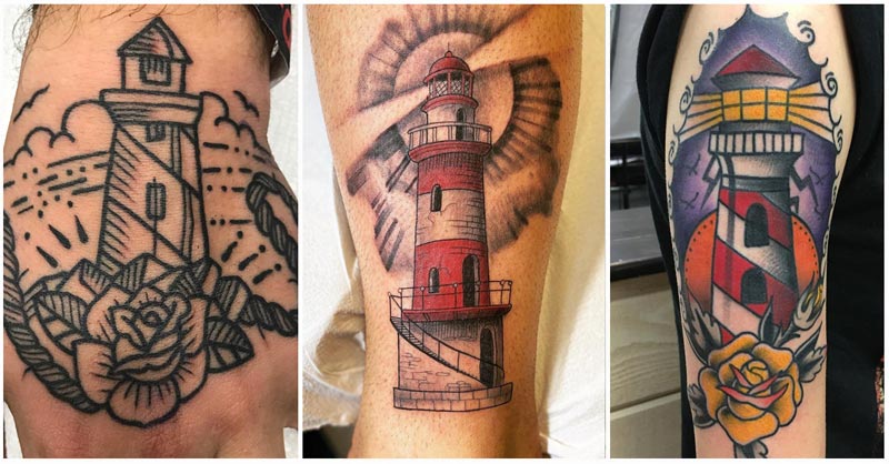 lighthouse tattoos for men 0013