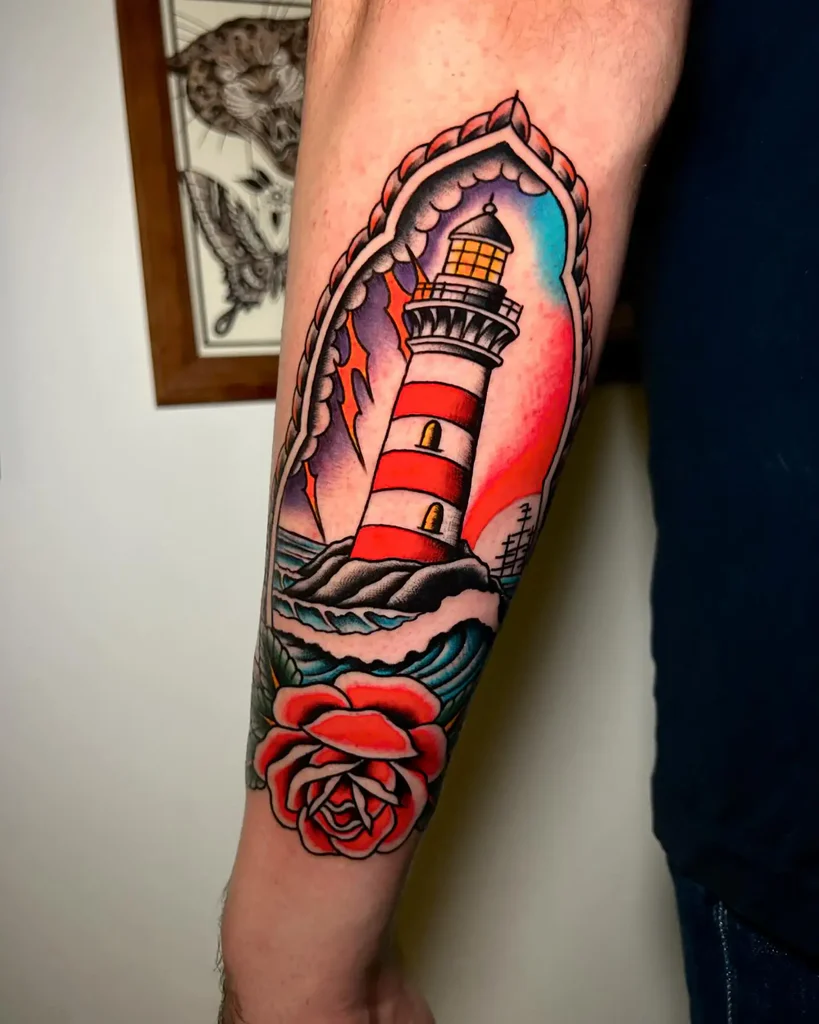 lighthouse tattoos for men 0016