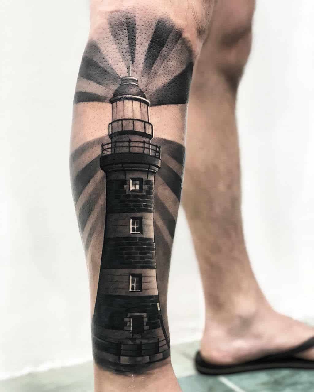 lighthouse tattoos for men 0018