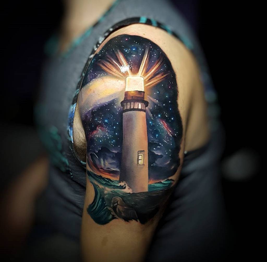 lighthouse tattoos for men 0027