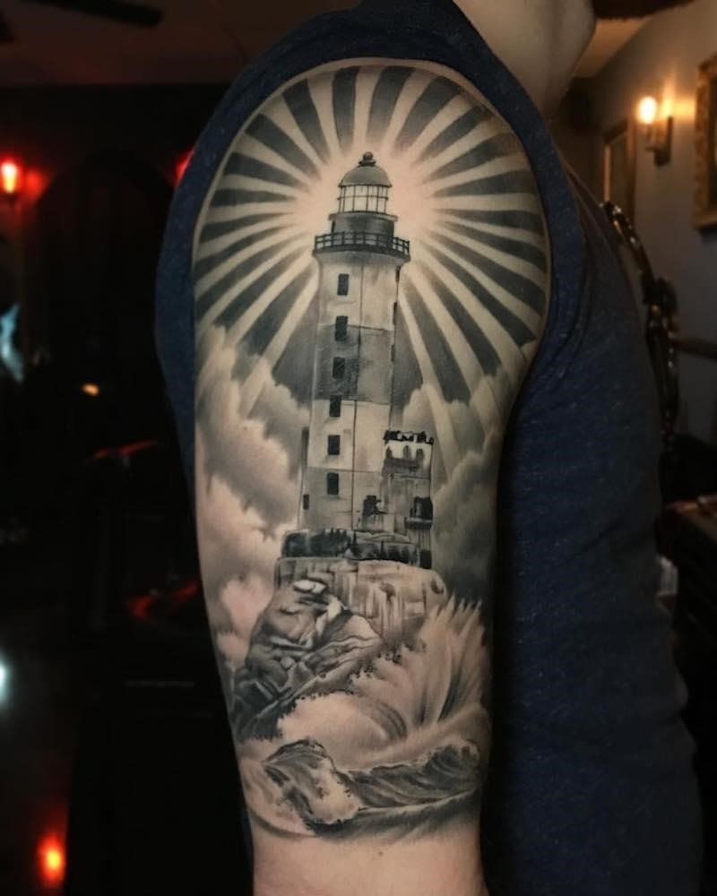 lighthouse tattoos for men 0037