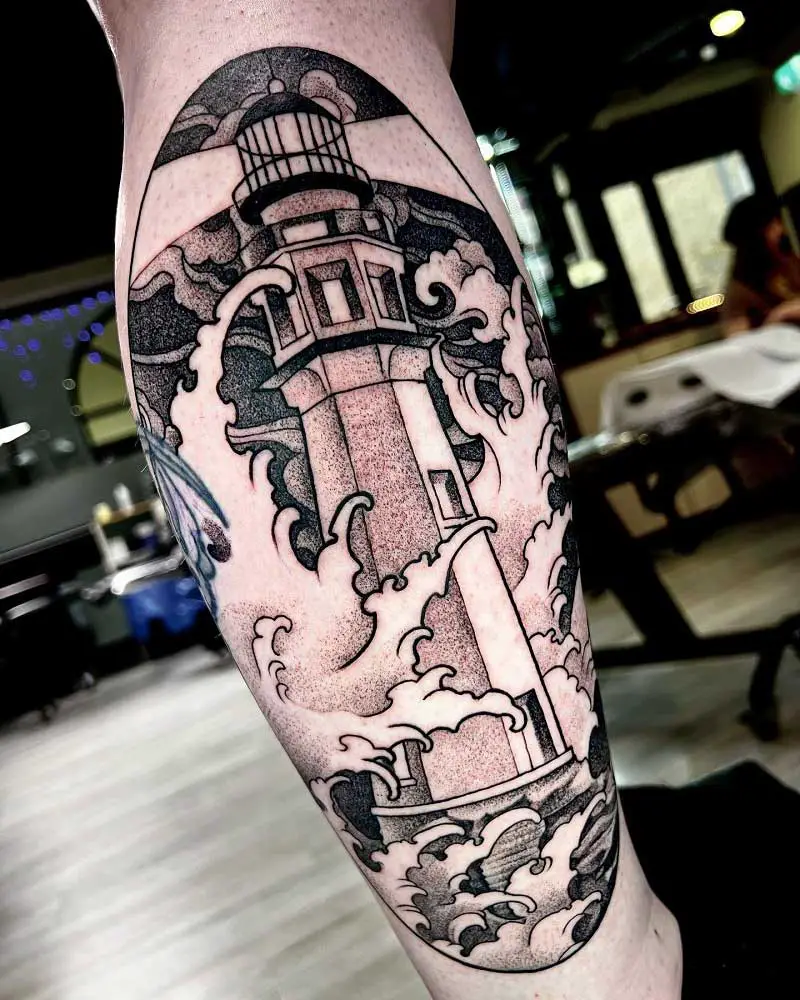 lighthouse tattoos for men 0040