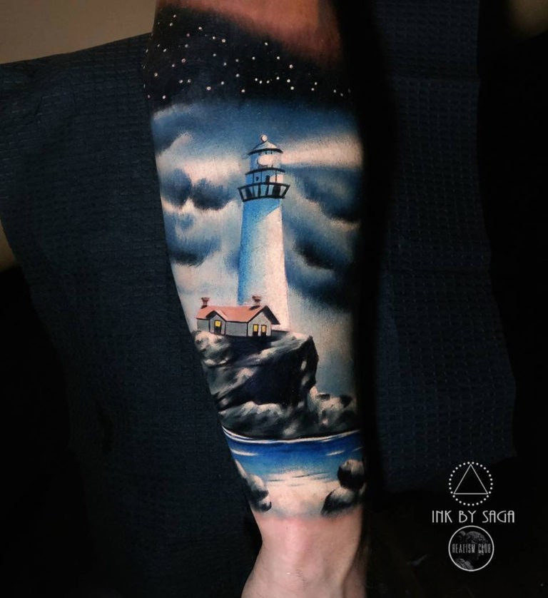 lighthouse tattoos for men 0050