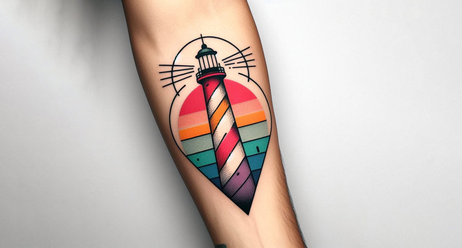 lighthouse tattoos for men 0090