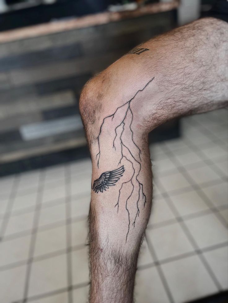 lightning bolt tattoos for men symbolism.