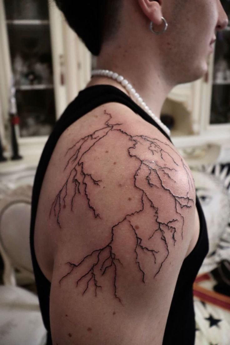 lightning tattoos for men 0018