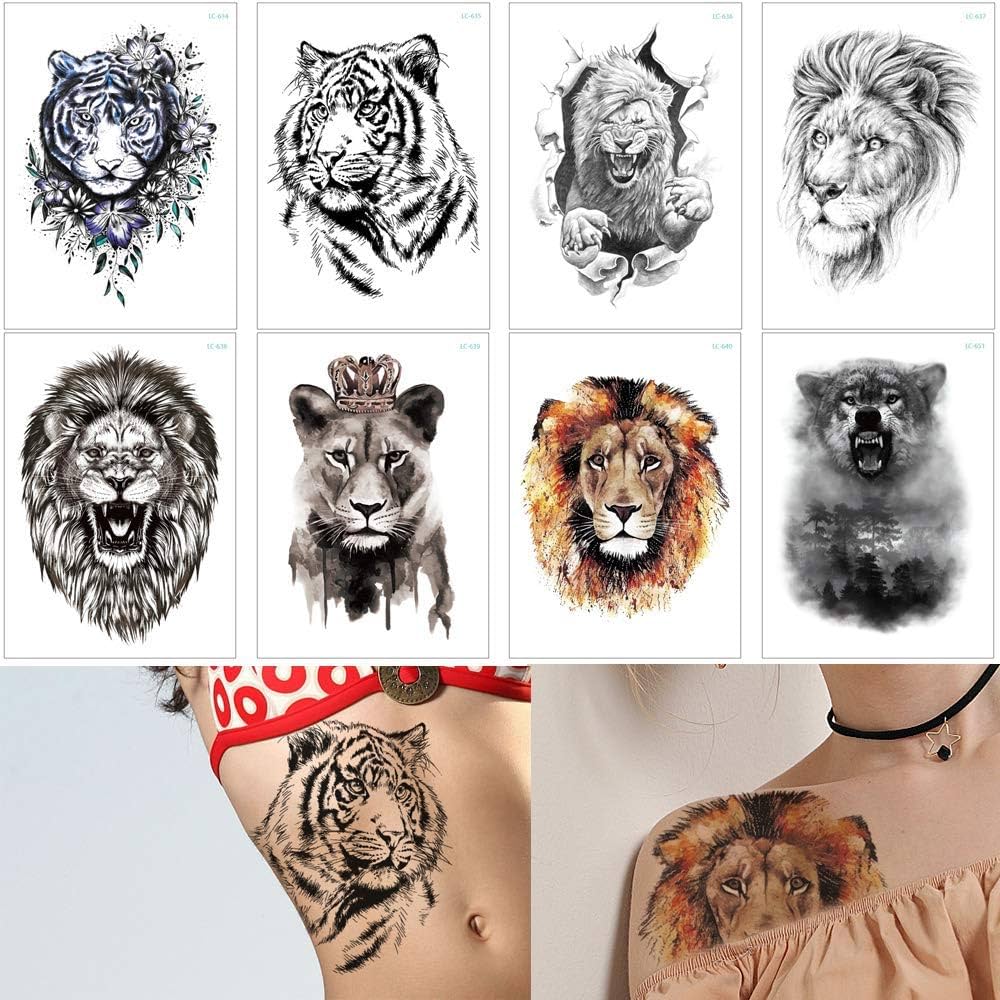 lion back tattoos for men 0023