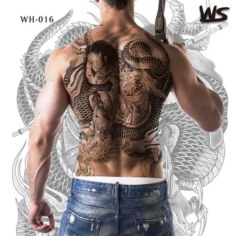 lion back tattoos for men 0025