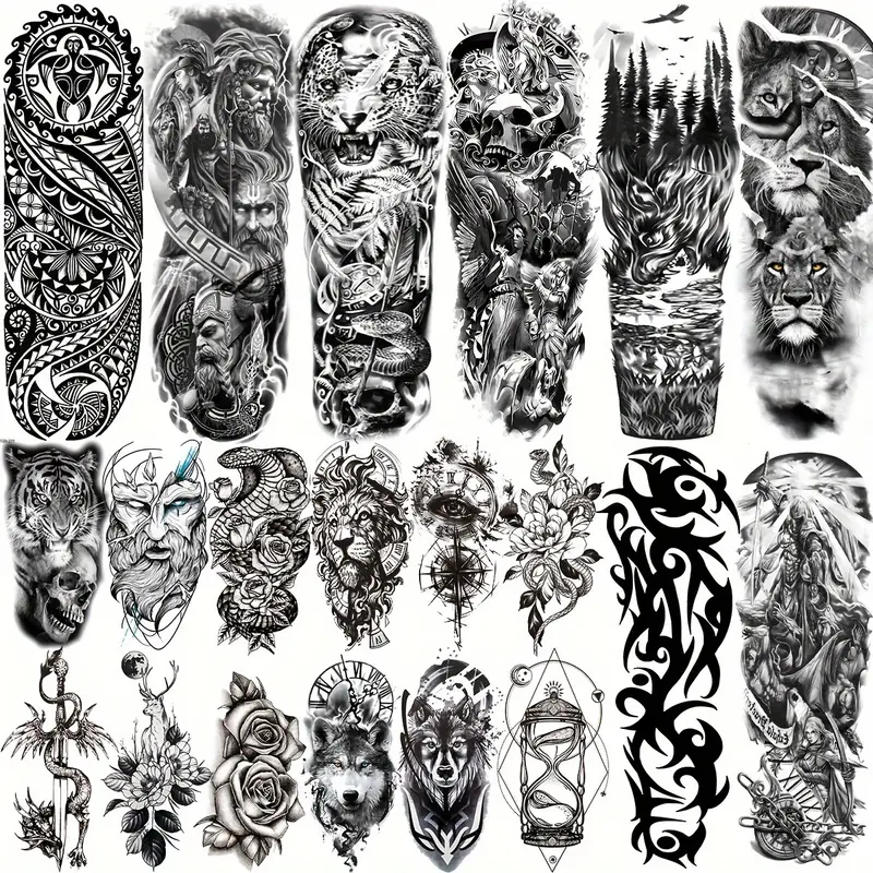 lion back tattoos for men 0036