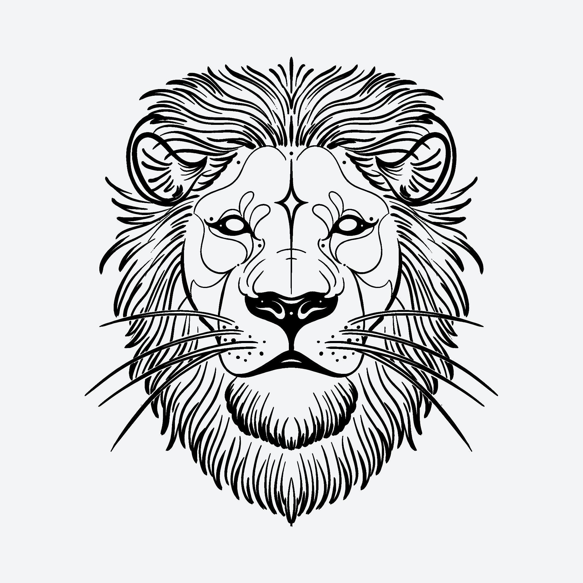 lion chest tattoos for men 0016