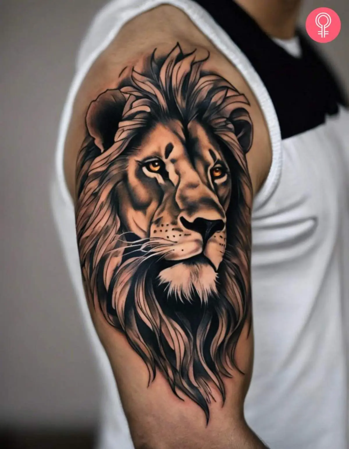 lion chest tattoos for men 0030