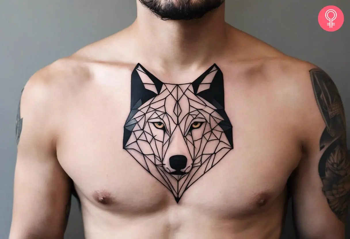 lion chest tattoos for men 0082