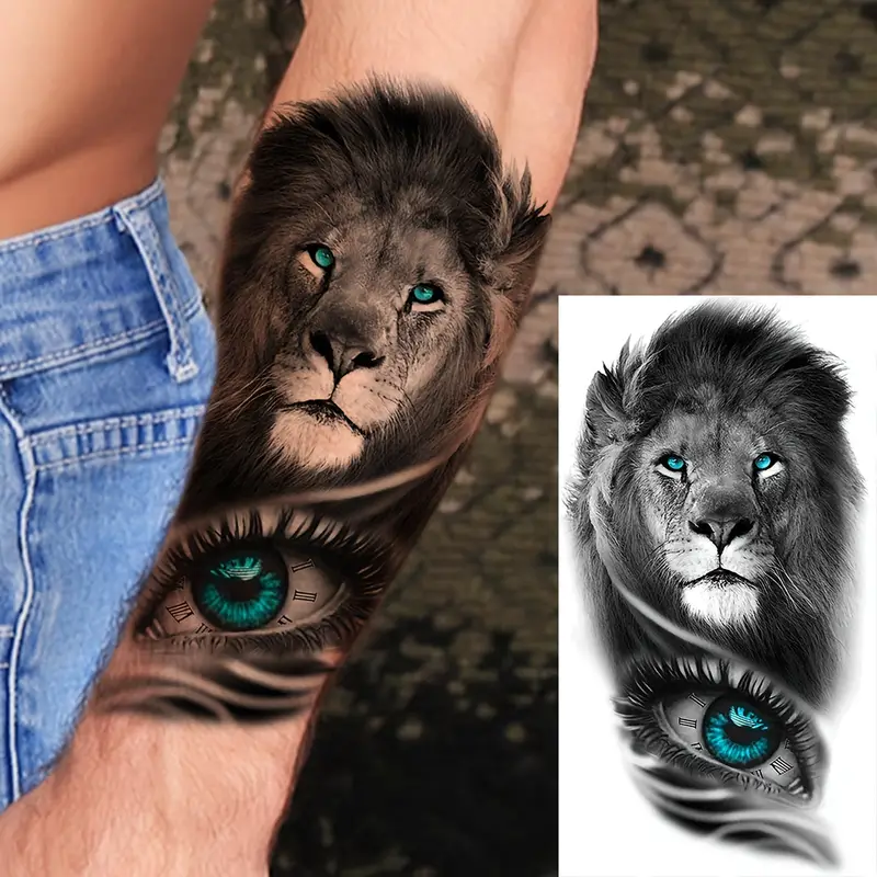 lion forearm tattoos for men 0018