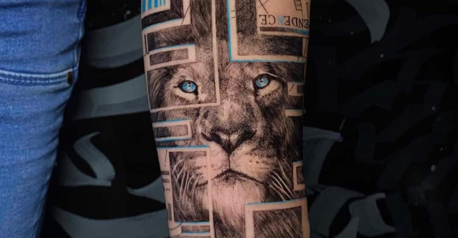 lion forearm tattoos for men 0041