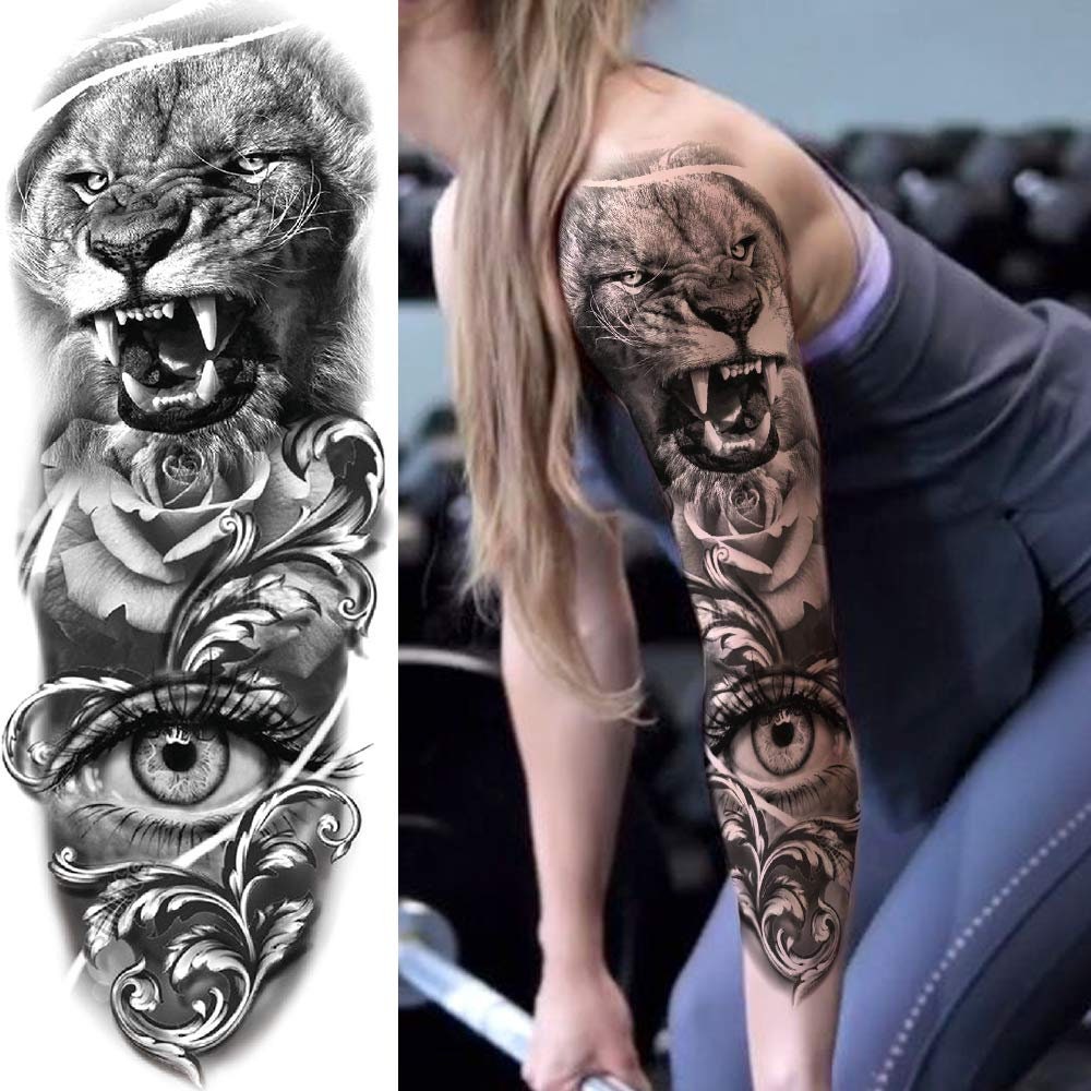 lion forearm tattoos for men 0047