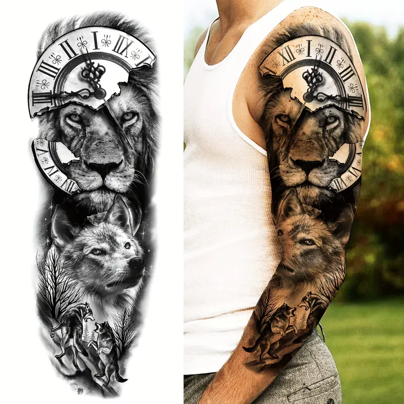 lion forearm tattoos for men 0062