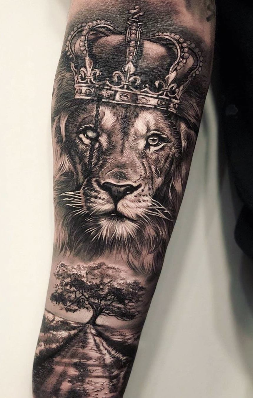 lion tattoo designs for men