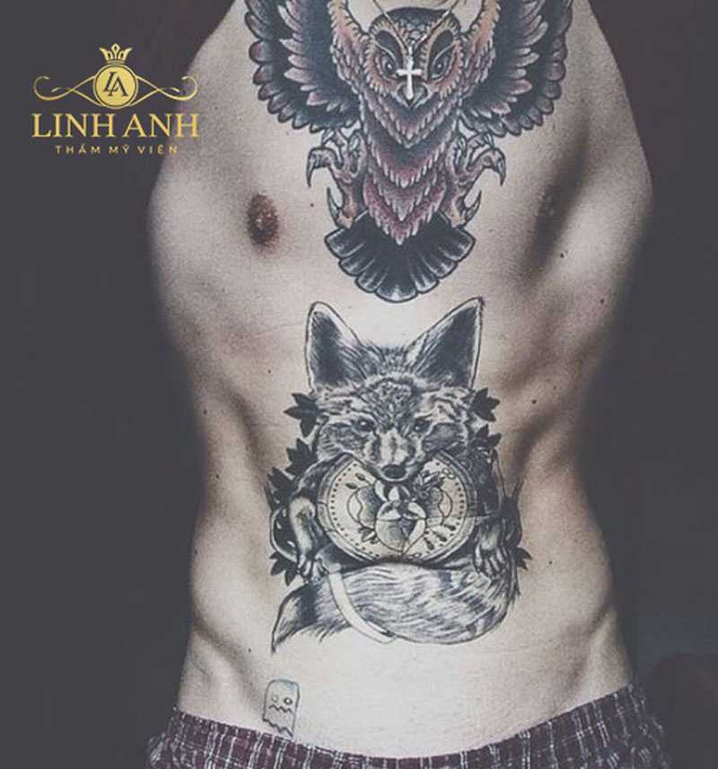 male lower stomach tattoos for men 0020