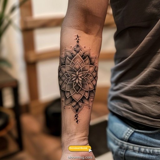 Mandala tattoos for men 0073