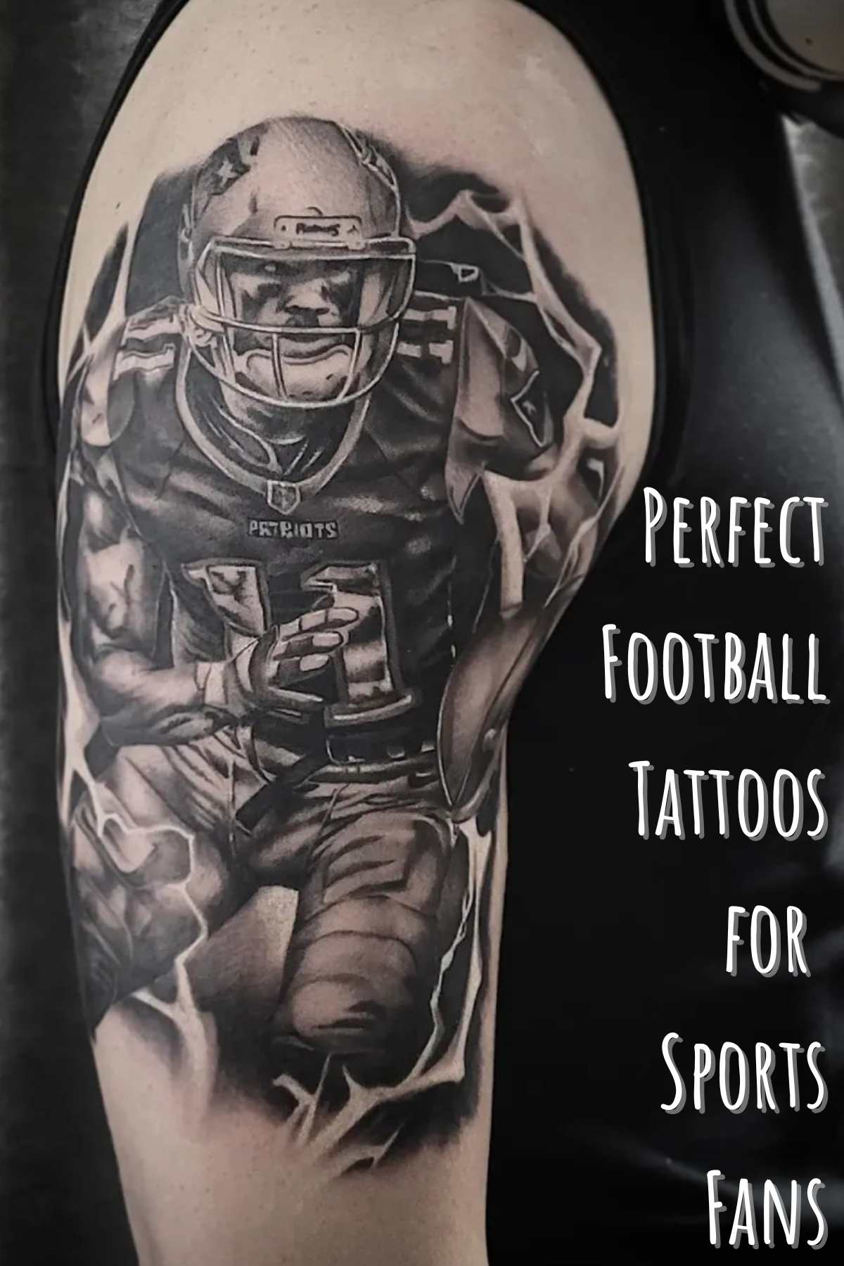 masculine tattoo ideas for football fans