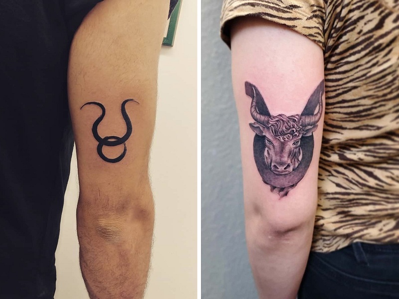 masculine Taurus tattoos for men.