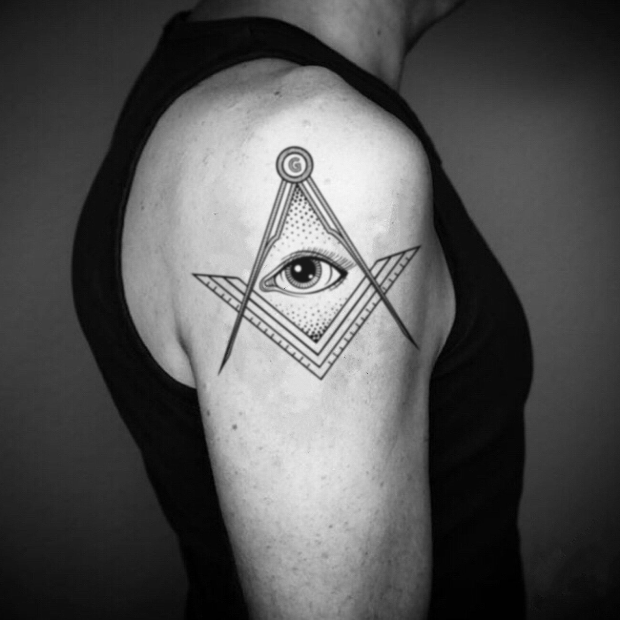 Masonic tattoos for men placements.