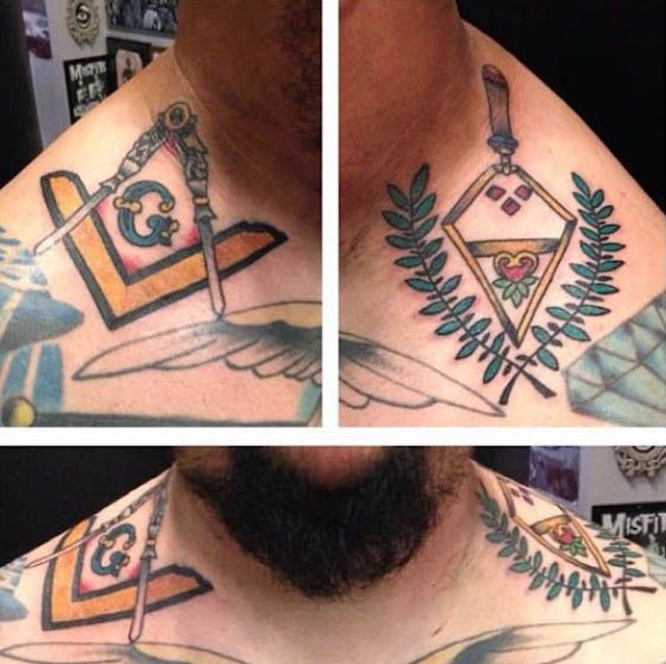 Masonic tattoos for men 0018