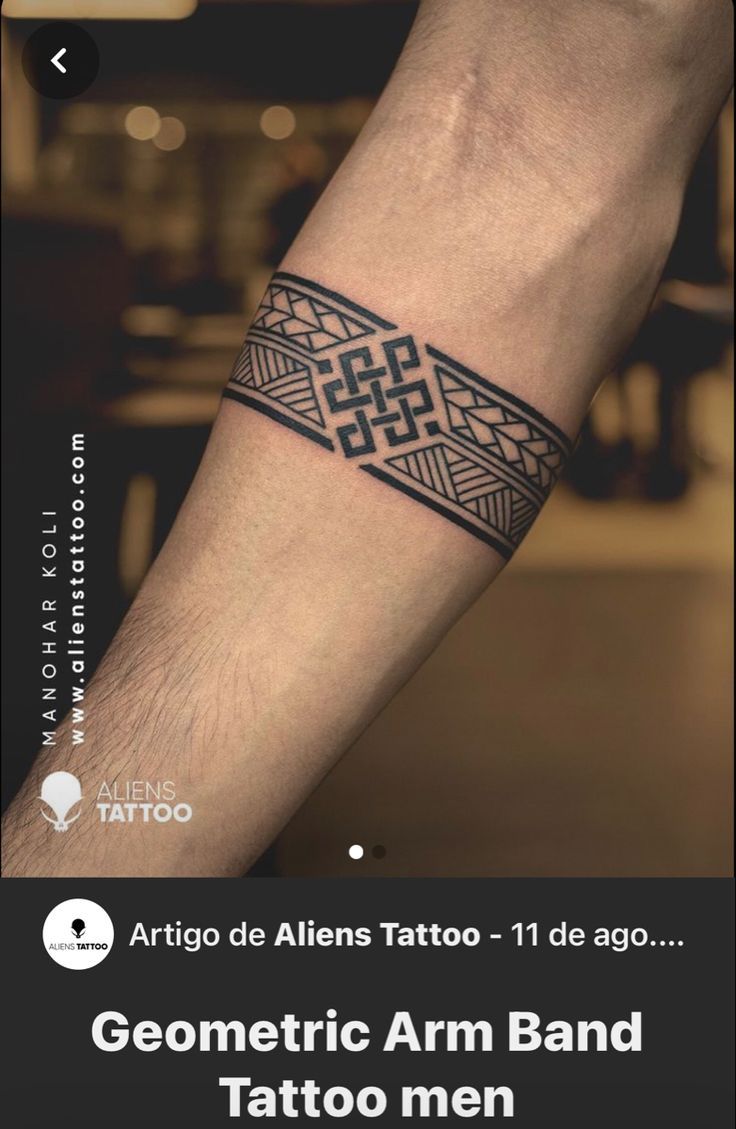 meaning behind wrist band tattoos for men