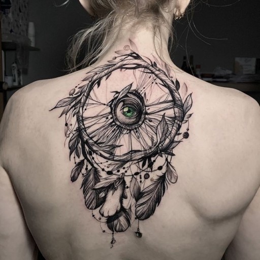 meaningful Dream Catcher tattoo for men