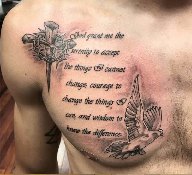 meaningful family chest tattoos for men 0087