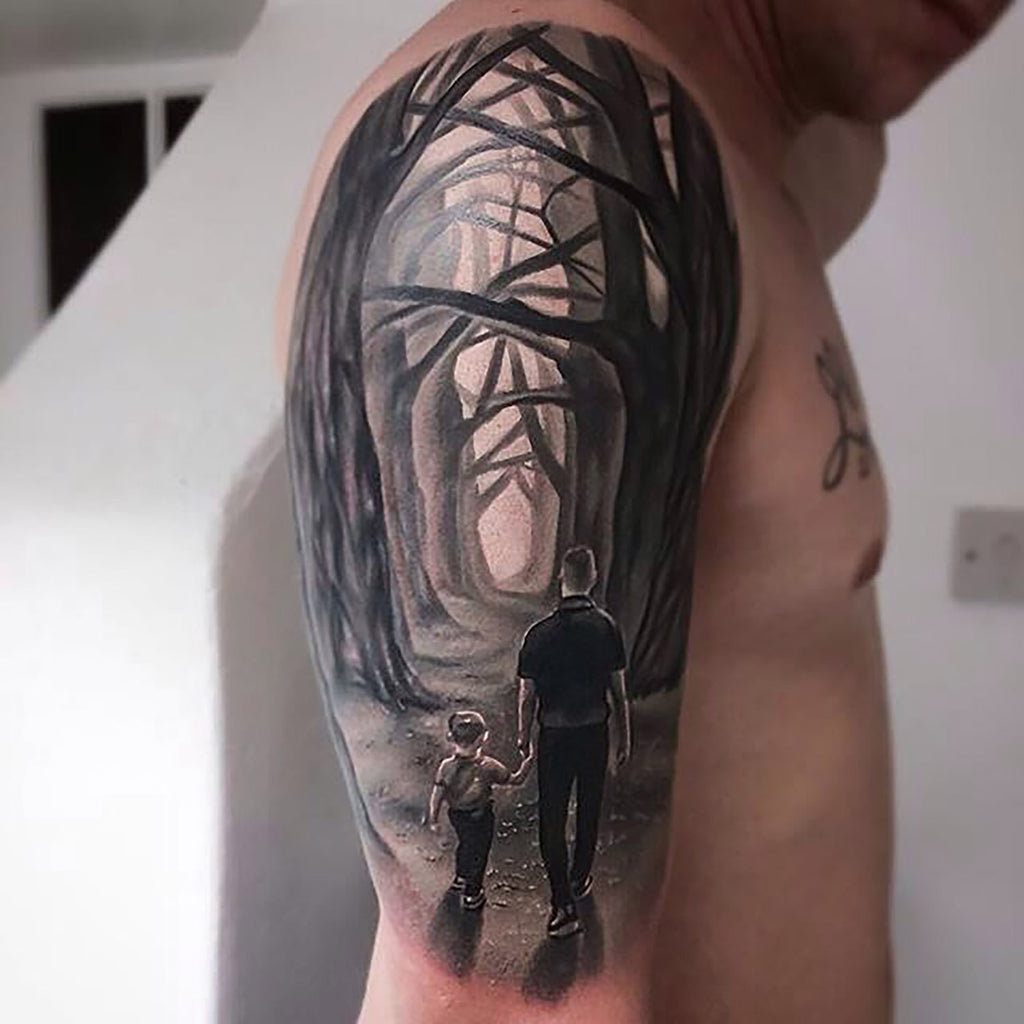 meaningful mens tattoo for son representations