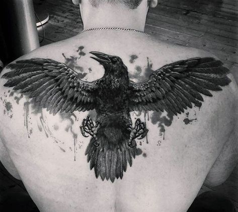 meaningful raven tattoos for men