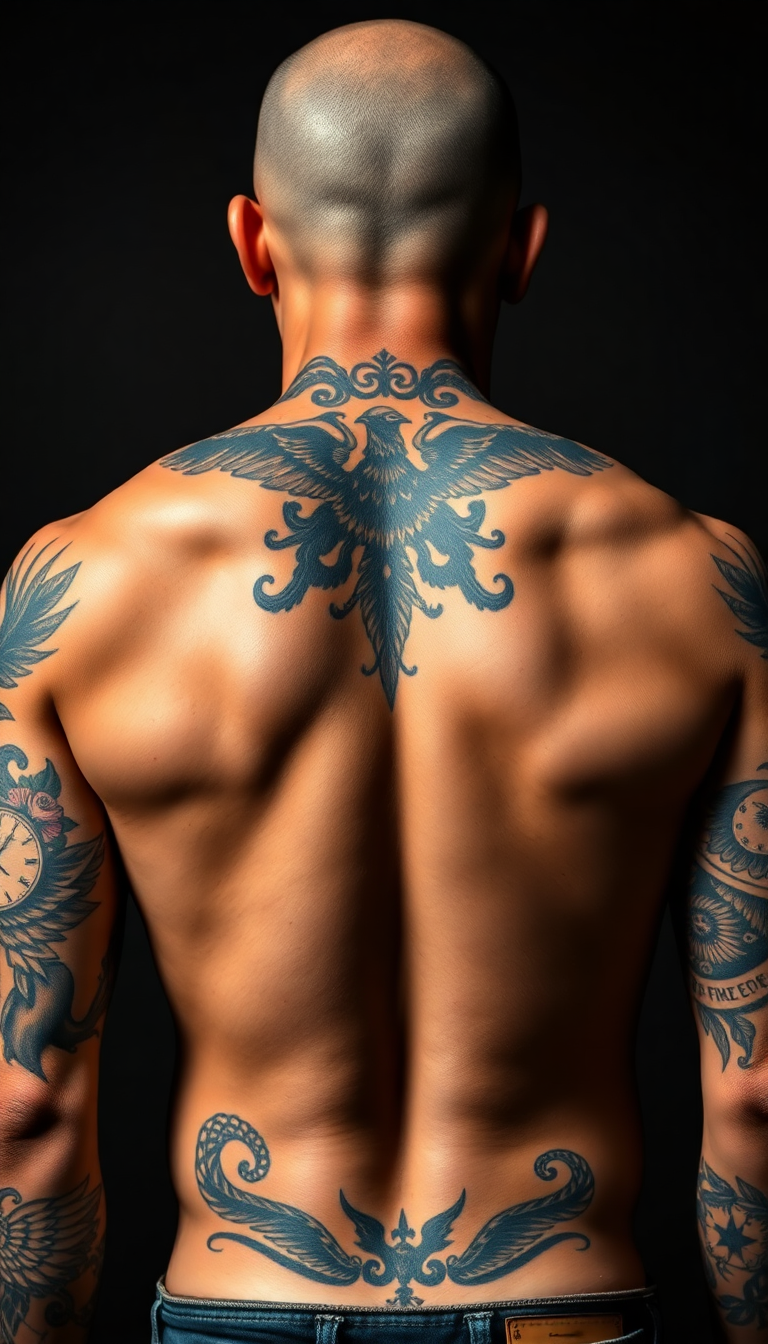 meaningful upper back tattoos for men