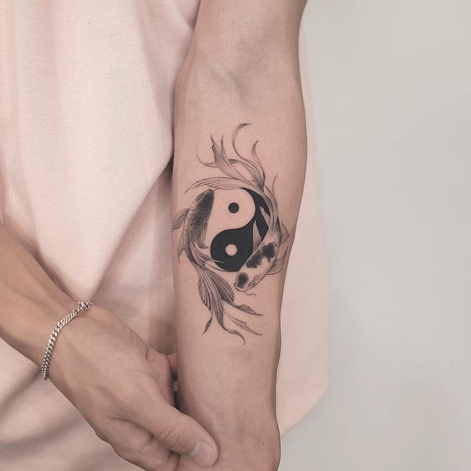 meanings behind Yin Yang tattoos for men