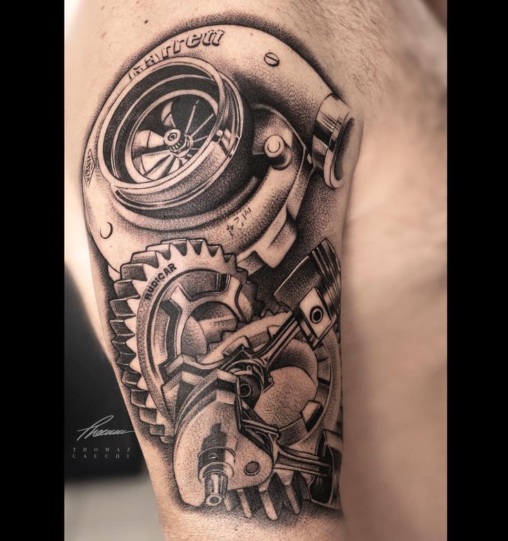 mechanic tattoos for men designs