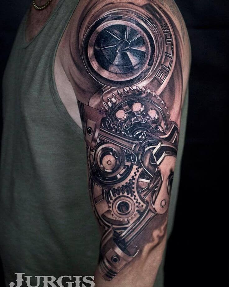 mechanic tattoos for men 0019