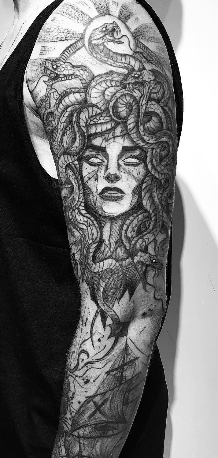 Medusa tattoos for men 0014