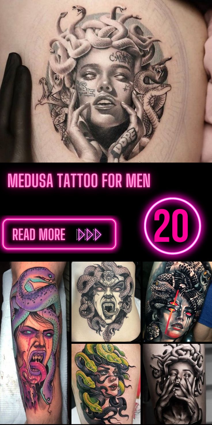 Medusa tattoos for men 0078