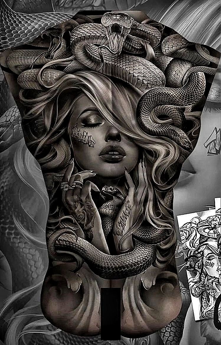 Medusa tattoos for men 0093