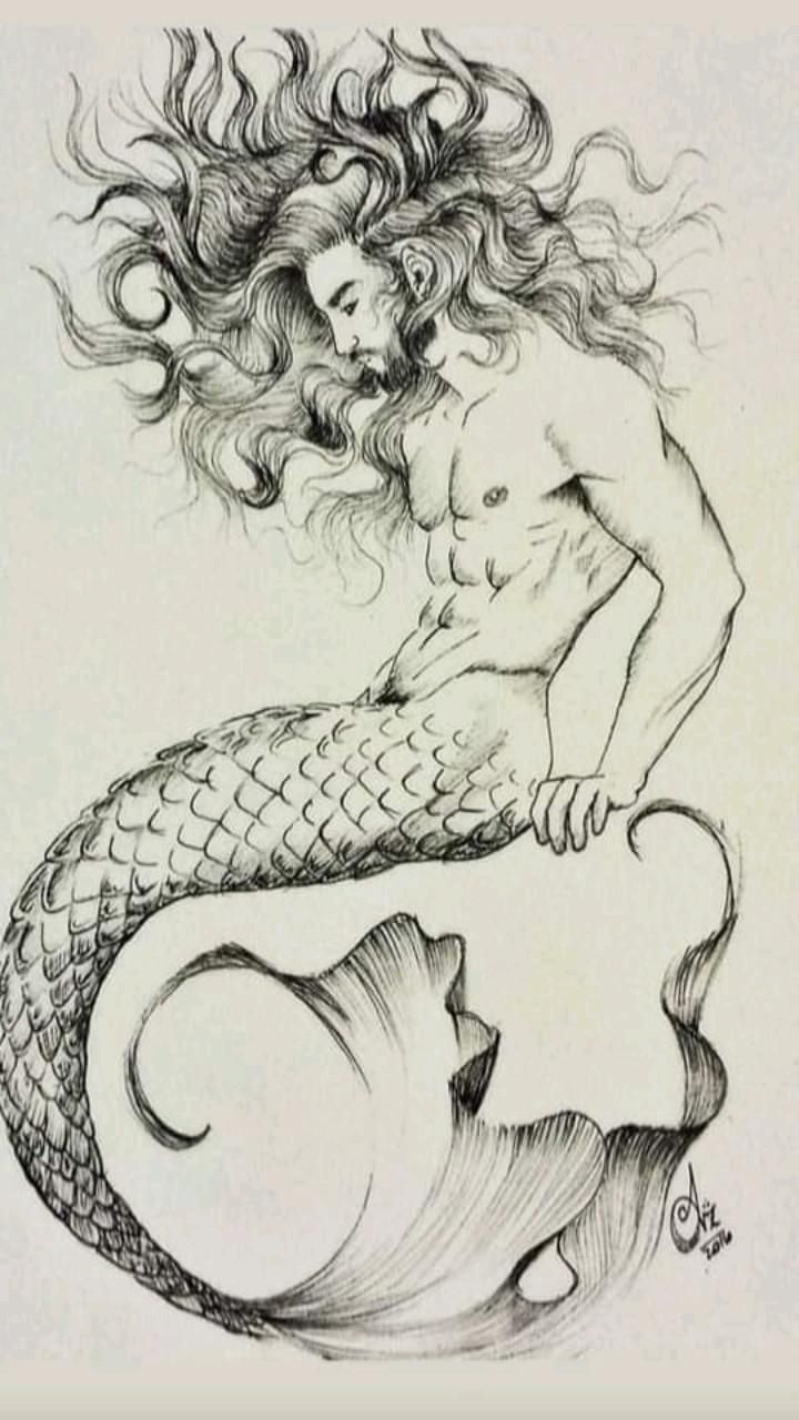 mermaid tattoos for men 0079