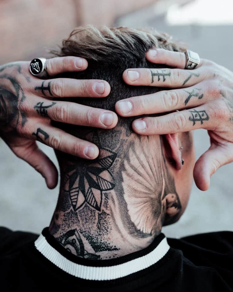 middle neck tattoos for men 0063