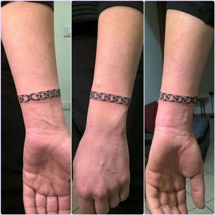 minimalist chain tattoos for men