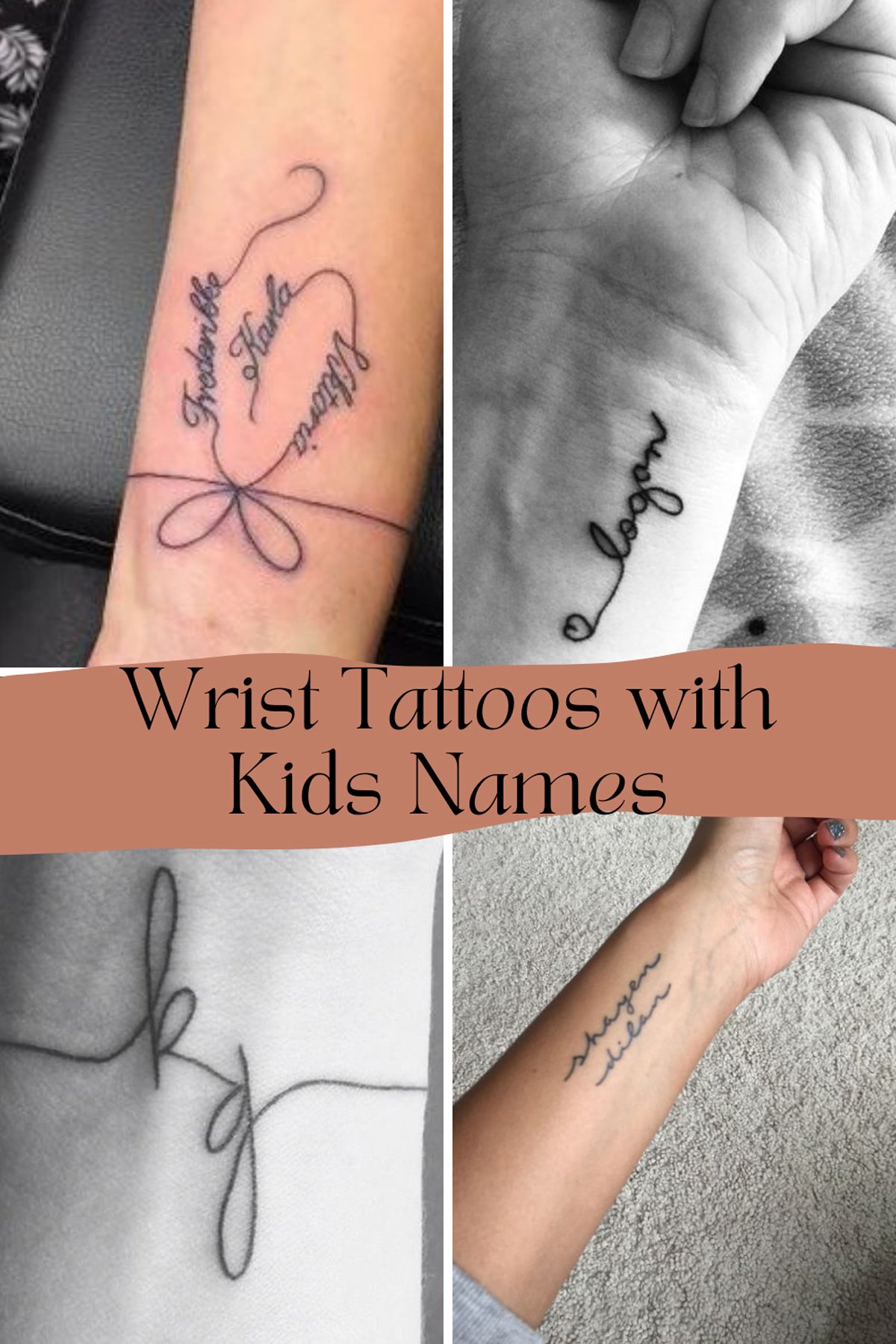 minimalist childrens name tattoos for men