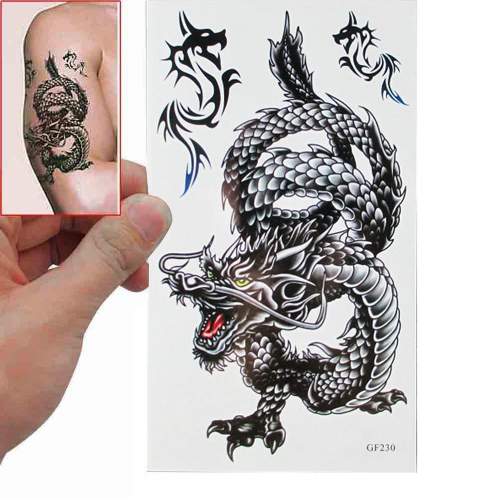 minimalist dragon tattoos for men forearm