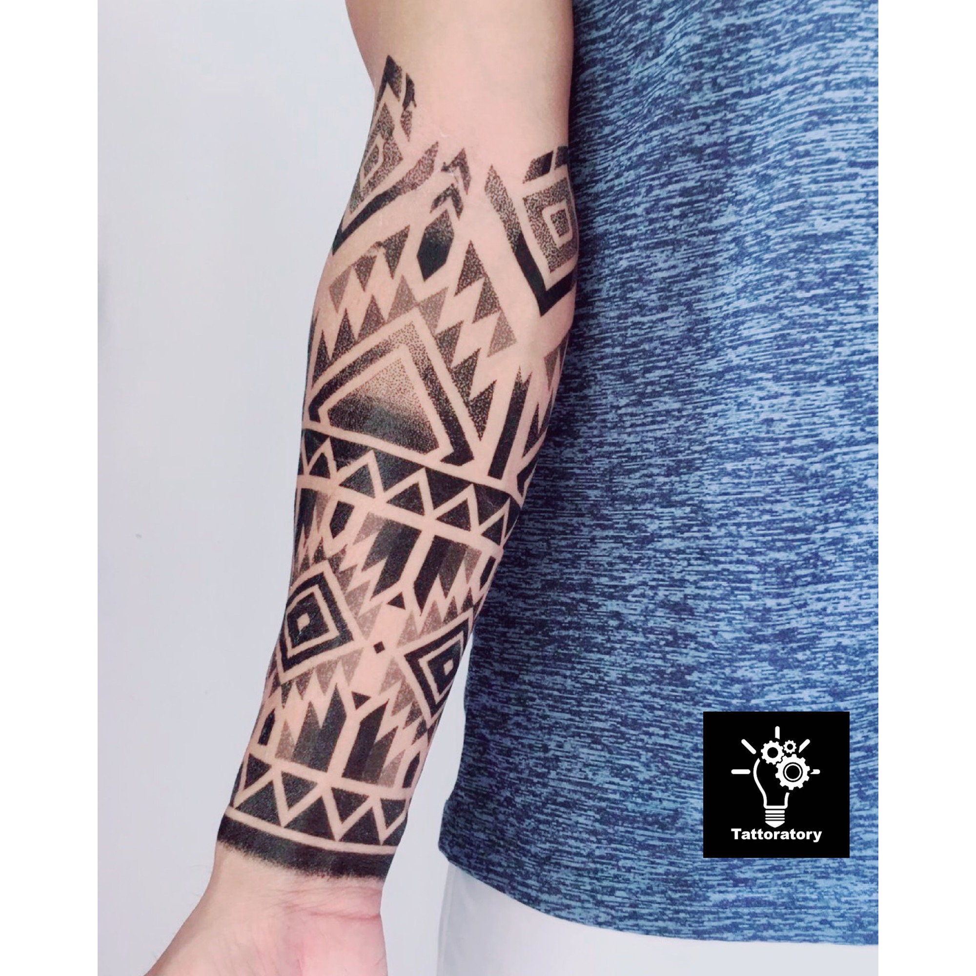 minimalist tribal tattoos for men forearm