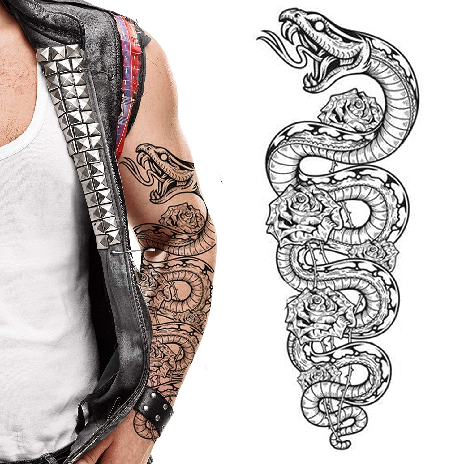 modern interpretations of snake tattoos for men