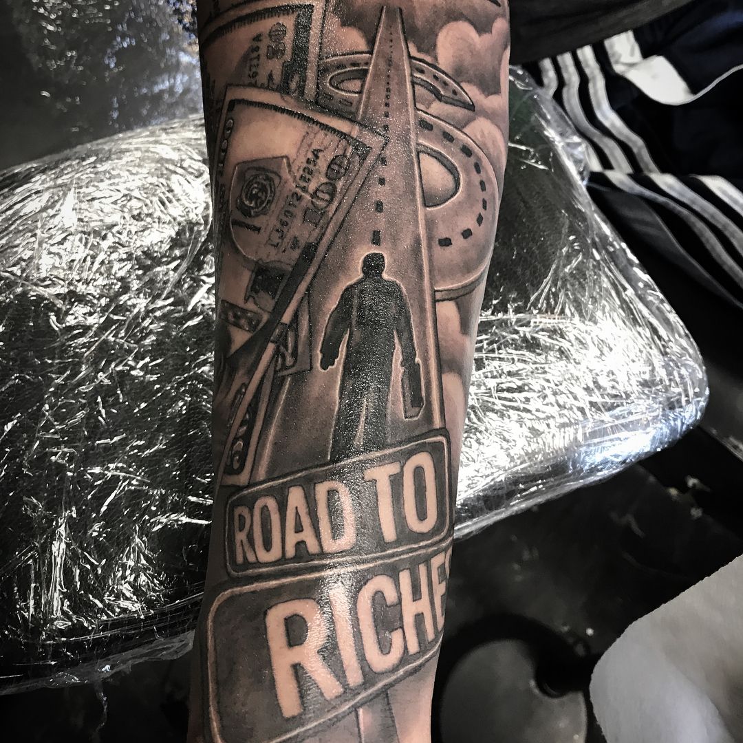 money tattoos for men meaning