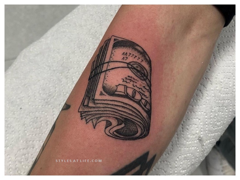 money tattoos for men 0013